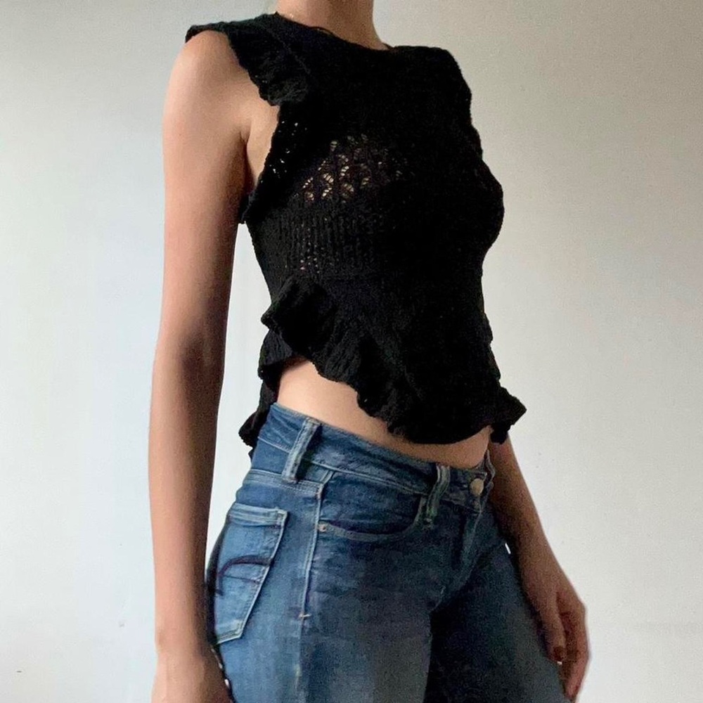 Mint condition Zara crochet top